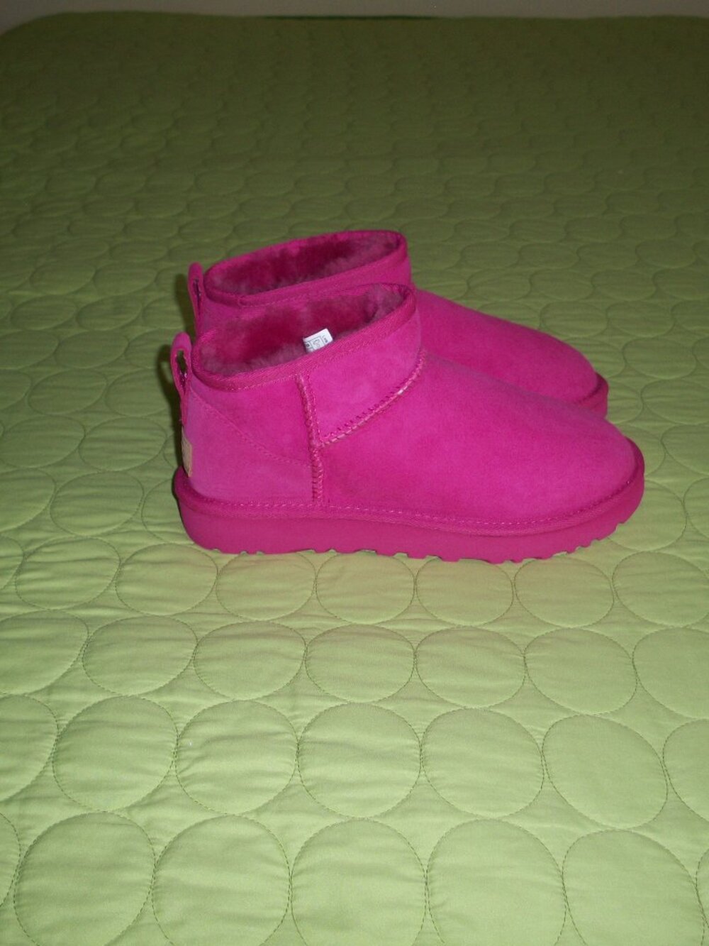 UGG Ultra Mini Pink Boots Size 6